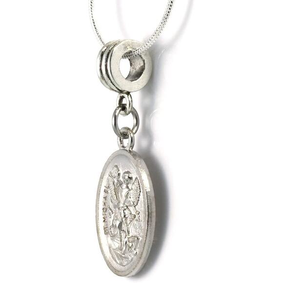 St Michael Necklace - A Saint Michael Pendant Protection - Picture 6 of 9
